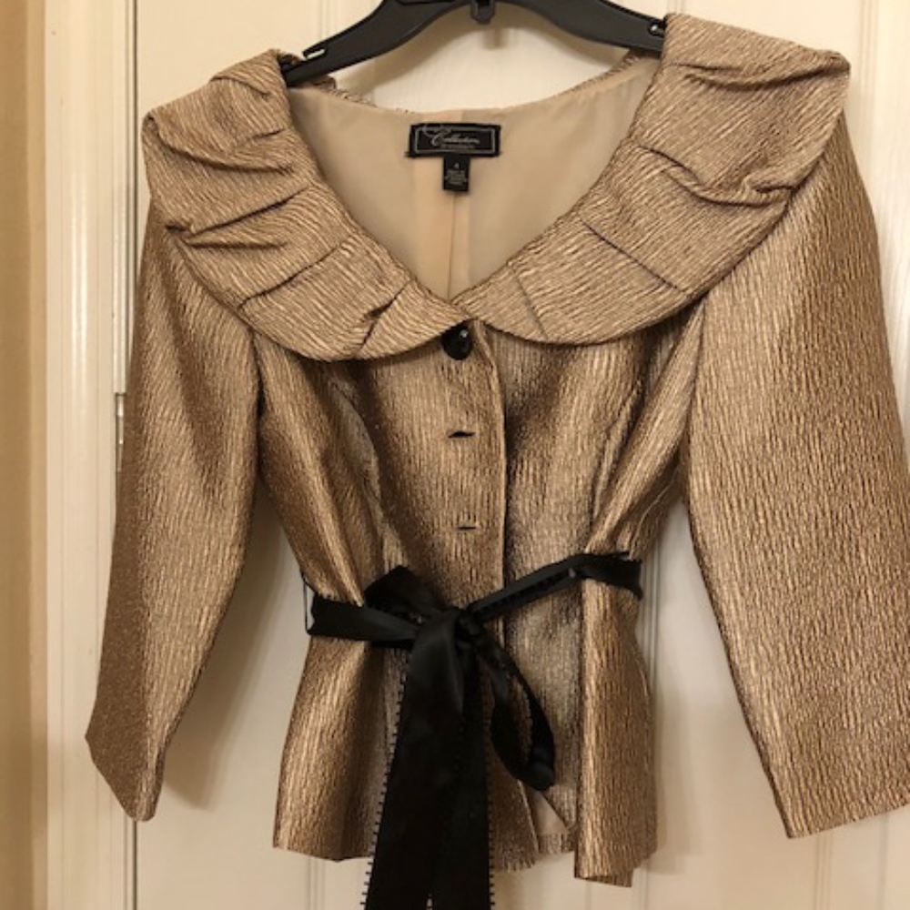 Gold Dress Barn Blazer, size 4